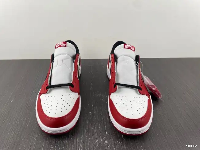 Cheap TBK Air Jordan Retro 705329-600 1 Low Chicago 0424